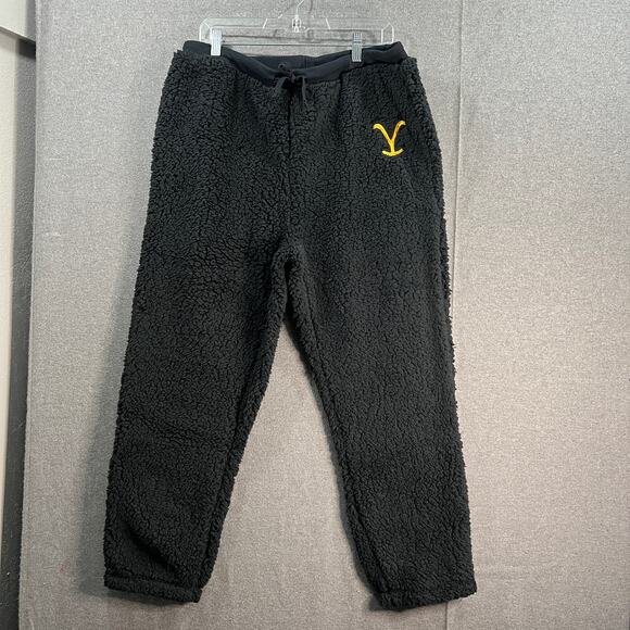 Yellowstone x BumbleBella by Jill Martin Regular Sherpa Hoodie Jogge Black Large - Picture 3 of 16